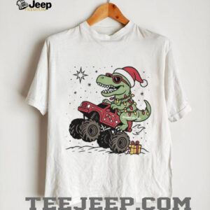 Dinosaur T rex Christmas Monster Truck shirt