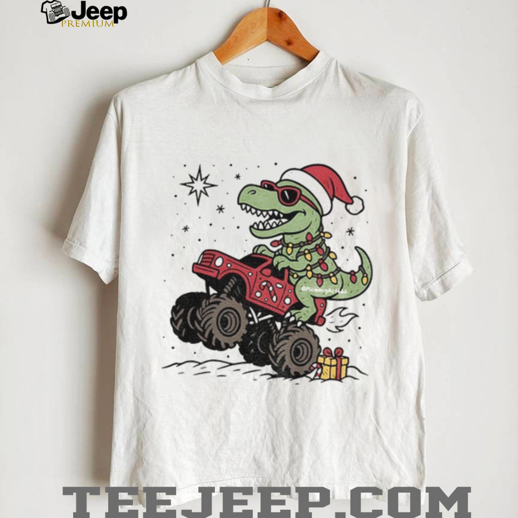 Dinosaur T rex Christmas Monster Truck shirt Dinosaur T rex Christmas Monster Truck shirt