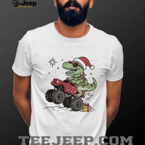 Dinosaur T rex Christmas Monster Truck shirt