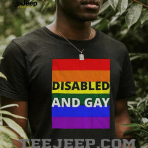 Disabled and gay LGBT Pride Month 2025 shirt