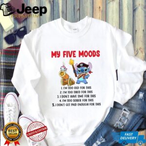 Disney Lilo & Stitch My Five Moods Funny T Shirt