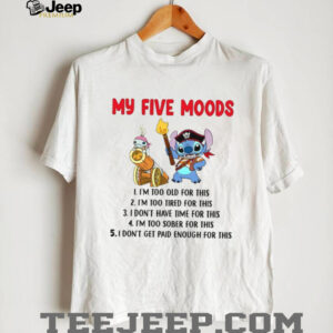 Disney Lilo & Stitch My Five Moods Funny T Shirt