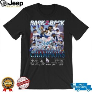 Dodgers 2025 Back To Back National League Champions Tee LA Baseball Fan Shirt
