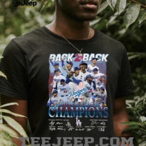Dodgers 2025 Back To Back National League Champions Tee LA Baseball Fan Shirt