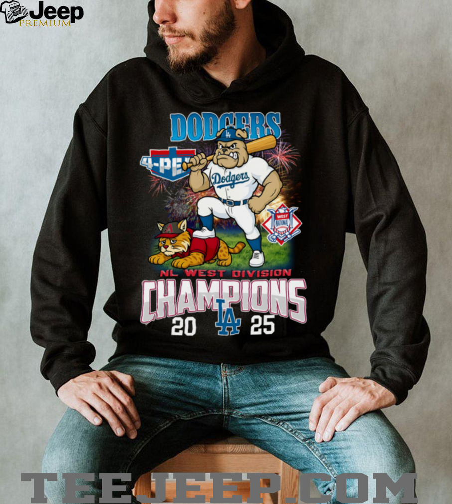Dodgers 2025 NL West Division Champions Mascot Shirt Dodgers 2025 NL West Division Champions Mascot Shirt