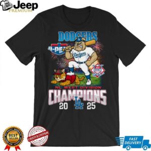 Dodgers 2025 NL West Division Champions Mascot Shirt
