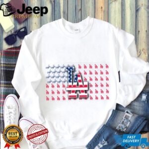Dodgers American Flag Logo T Shirt