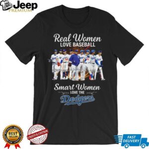 Dodgers Merch Reall Women Love Baseball Smart Women Love The Dodgers T Shirt