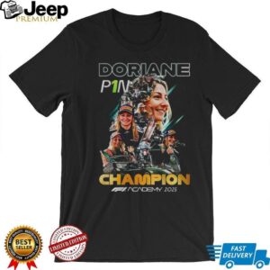 Doriane Pin Champions F1 Academy 2025 signature graphic shirt Doriane Pin Champions F1 Academy 2025 signature graphic shirt