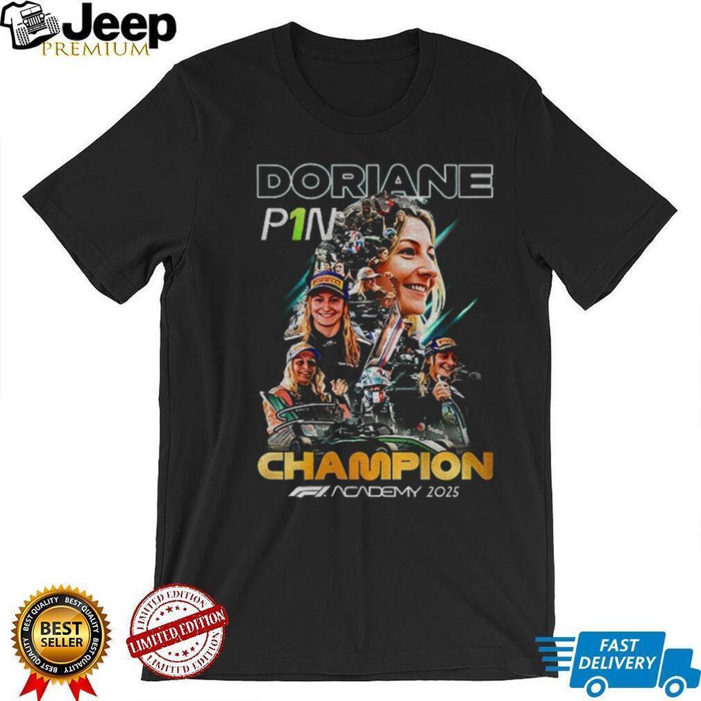 Doriane Pin Champions F1 Academy 2025 signature graphic shirt Doriane Pin Champions F1 Academy 2025 signature graphic shirt
