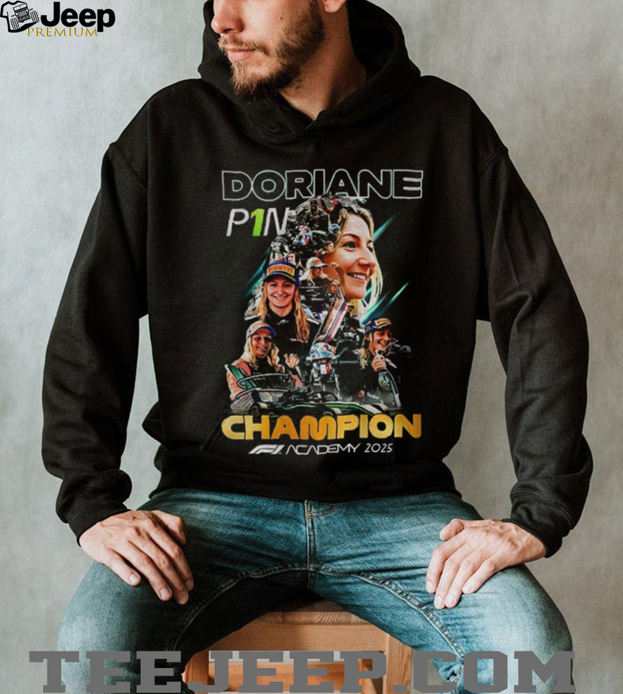 Doriane Pin Champions F1 Academy 2025 signature graphic shirt Doriane Pin Champions F1 Academy 2025 signature graphic shirt
