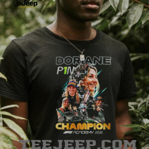 Doriane Pin Champions F1 Academy 2025 signature graphic shirt