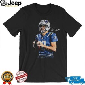 Drake Maye New England Patriots NFL Football New Era signature shirt Drake Maye New England Patriots NFL Football New Era signature shirt