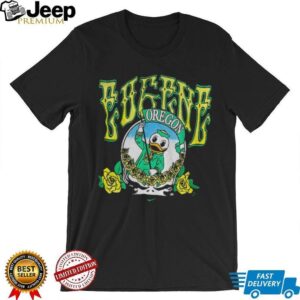 Eugene Oregon Ducks Grateful Dead 25 Mascot in Steal your face shirt