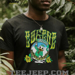 Eugene Oregon Ducks Grateful Dead 25 Mascot in Steal your face shirt