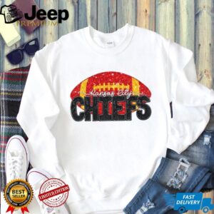 Faux Glitter Kansas City Chiefs NFL Football Game Day gift for fan shirt