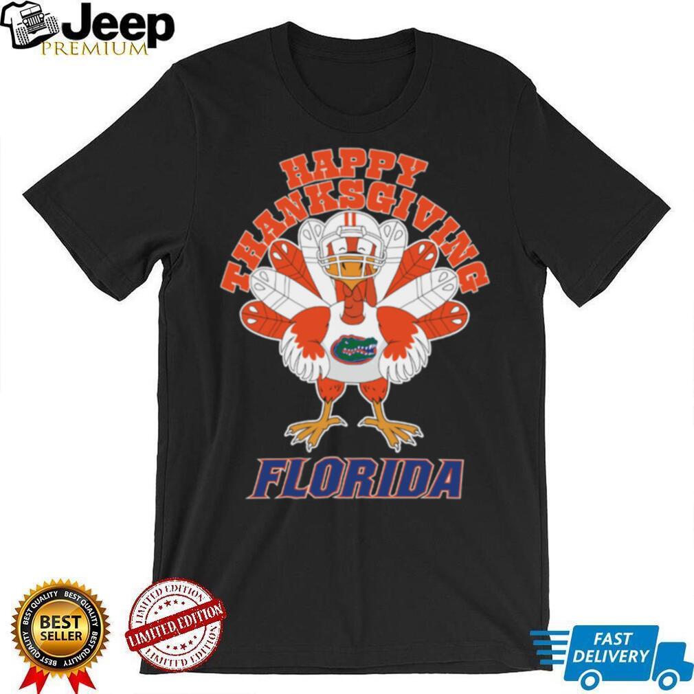 Florida Gators Happy Thanksgiving Turkey TShirt Florida Gators Happy Thanksgiving Turkey TShirt