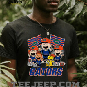 Florida Gators Shop Snoopy Charlie Brown And Friends Gators Flags T Shirt