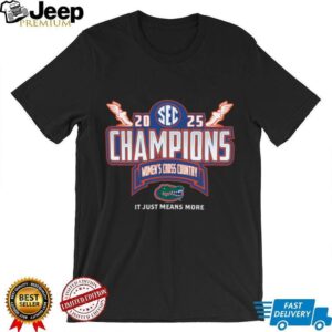 Florida SEC 2025 Women's Cross Country Champions Locker Room Shirt