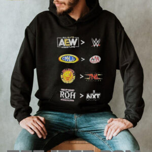 Funny AEW better than WWE shirt