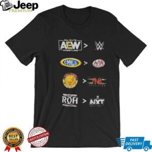Funny AEW better than WWE shirt