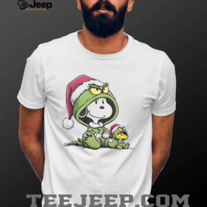 Funny Baby Grinch And Snoopy Friends Merry Christmas Light Shirt