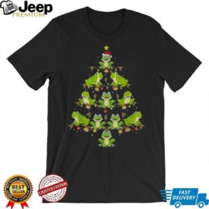 Funny Christmas Frog Shirt Holiday Tree Gift Tee