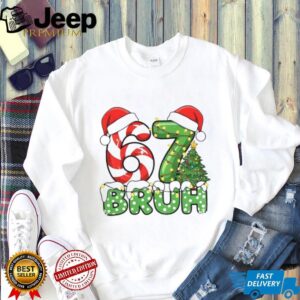 Funny Santa Bruh Christmas Meme Six Seven 67 shirt