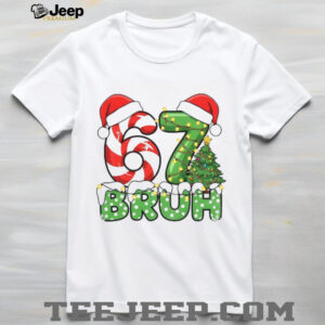 Funny Santa Bruh Christmas Meme Six Seven 67 shirt