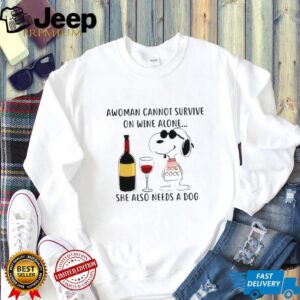 Funny Snoopy Joe Cool Wine and Dog Lover T Shirt