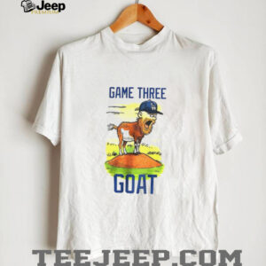 Game Three Goat Los Angeles Dodgers MLB Baseball World Series 2025 shirt