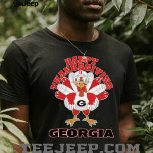 Georgia Bulldogs Happy Thanksgiving Turkey TShirt