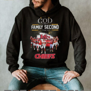 God First Family Second Then Chiefs NFL T Shirt