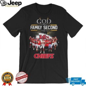 God First Family Second Then Chiefs NFL T Shirt