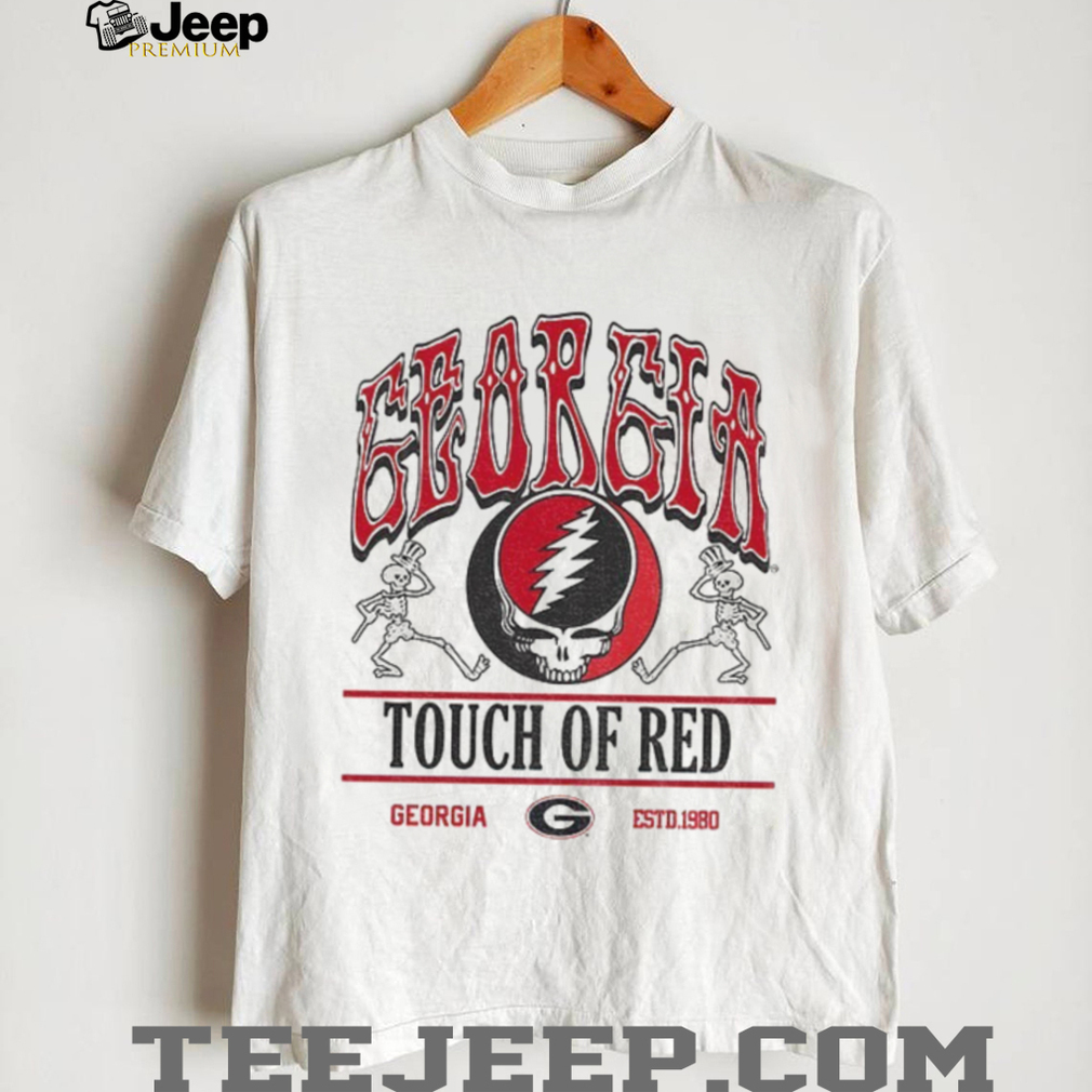 Grateful Dead x skeletons Georgia Bulldogs Touch of Red estd 1980 shirt Grateful Dead x skeletons Georgia Bulldogs Touch of Red estd 1980 shirt