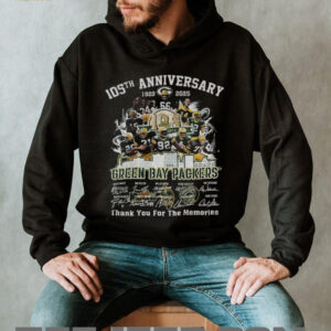 Green Bay Packers 105th Anniversary 1920 2025 Go Packers thank you for the memories signatures shirt