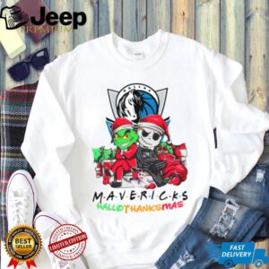 Grinch And Jack Dallas Mavericks Friends HalloThanksMas T Shirt