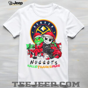 Grinch And Jack Denver Nuggets Friends HalloThanksMas T Shirt