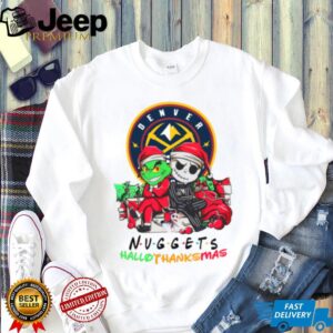 Grinch And Jack Denver Nuggets Friends HalloThanksMas T Shirt