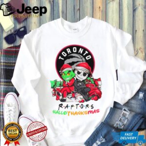 Grinch And Jack Toronto Raptors Friends HalloThanksMas T Shirt