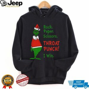 Grinch Rock Paper Scissors Throat Punch I Win Christmas Shirt Grinch Rock Paper Scissors Throat Punch I Win Christmas Shirt