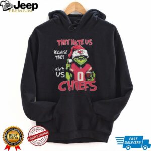 Grinch They Hate Us Because They Ain’t Us Kansas City Chiefs Christmas T Shirt