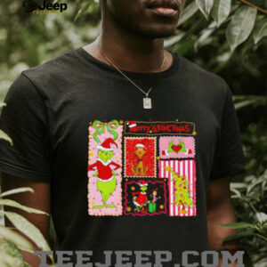 Grinch and Max Santa Claus Merry Greenmas Xmas green characters Merry Christmas shirt