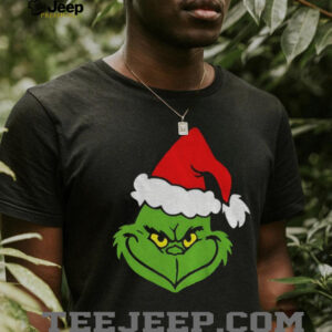 Grinch face Santa Claus Merry Christmas funny meme shirt