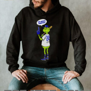 Grinch fan of Los Angeles Dodgers Champions World Series 2025 Merry Christmas shirt
