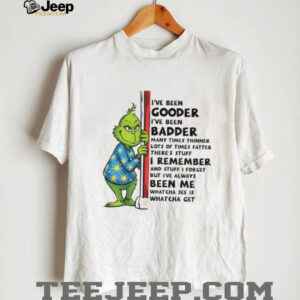 Grinch inner peace begins with four words not my fucking problem Christmas shirt