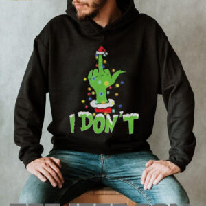 Grinch middle finger I don’t Merry Christmas shirt