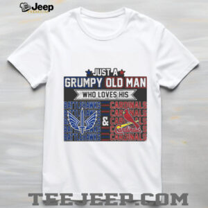 Grumpy Old Man Who Loves His Battlehawks & Cardinals Shirt