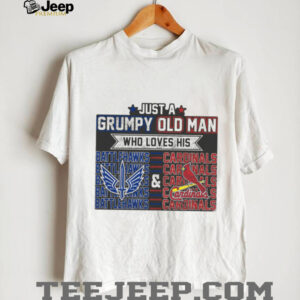 Grumpy Old Man Who Loves His Battlehawks & Cardinals Shirt