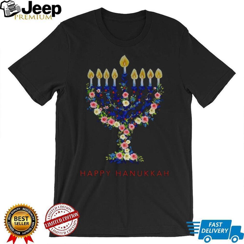 Hanukkah Menorah Candle floral Happy Chrismukkah shirt Hanukkah Menorah Candle floral Happy Chrismukkah shirt